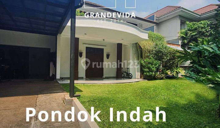 RUMAH MEWAH DESIGN CLASSIC BANGUNAN 2 LANTAI TERAWAT DI PONDOK INDAH 1