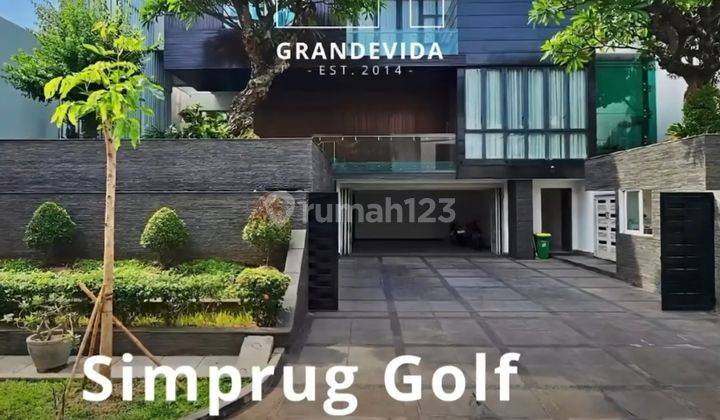 RUMAH MEWAH DALAM KOMPLEK ELIT TERAWAT DAN SIAP HUNI DI SIMPRUG GOLF DEKAT KE KEBAYORAN BARU & SENAYAN 1