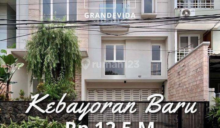 RUMAH DIJUAL DI KEBAYORAN BARU LINGKUNGAN AMAN DAN TENANG DESIGN MODERN 1