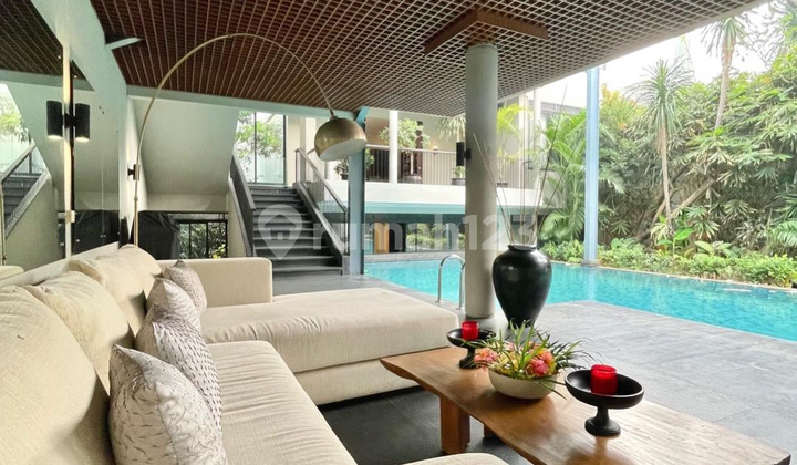 RUMAH MEWAH DI KEMANG SIAP HUNI KONSEP DESIGN VILLA BALI NYAMAN DAN ASRI 2
