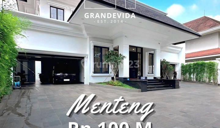 RUMAH DI MENTENG SUPER MEWAH BRAND NEW TANAH LUAS DAN BANGUNAN BESAR 1