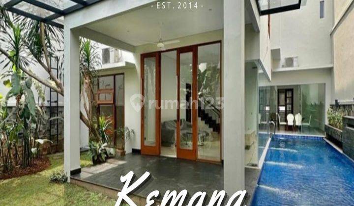 RUMAH DI KEMANG DESIGN MODERN TROPIS DALAM TOWNHOUSE ADA SWIMMING POOL TERAEAT DAN SIAP HUNI 1