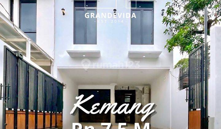 BRAND NEW HOUSE KEMANG UTARA ADA SWIMMING POOL DESIGN MINIMALIS JALAN LEBAR 1