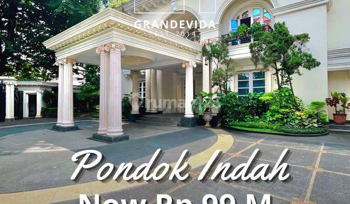 SUPER MEWAH RUMAH DI PONDOK INDAH TANAH DAN BANGUNAN BESAR ROOFTOP VIEW GOLF 1