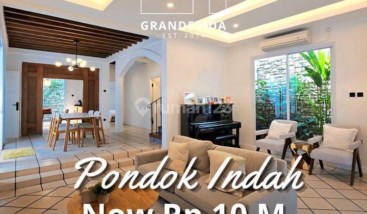 RUMAH BARU DI PONDOK INDAH BANGUNAN 2 LANTAI DESIGN MODERN CLASSIC FULL FURNISH 1