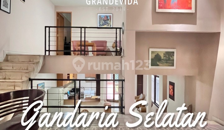 RUMAH CANTIK DESIGN RESORT BALI BANGUNAN 2 LANTAI TERAWAT DAN SIAP HUNI