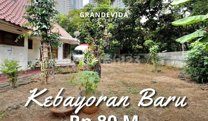 Rumah Lama Hitung Tanah Kavling Lokasi Strategis Pakubuwono Area Kebayoran Baru