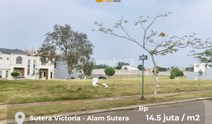 Kavling Aroma Sultan! Posisi Istimewa! Dijamin Suka! Lokasi Di Jalan Utama Kawasan Elite Di Pusat Bisnis Alam Sutera Nyaman Dan Keamanan Terjamin di Jl. Lkr. Barat Alam Sutera, RT.002/RW.006, Panunggangan Tim., Kec. Pinang, Kota Tangerang, Banten, Alam Su 1