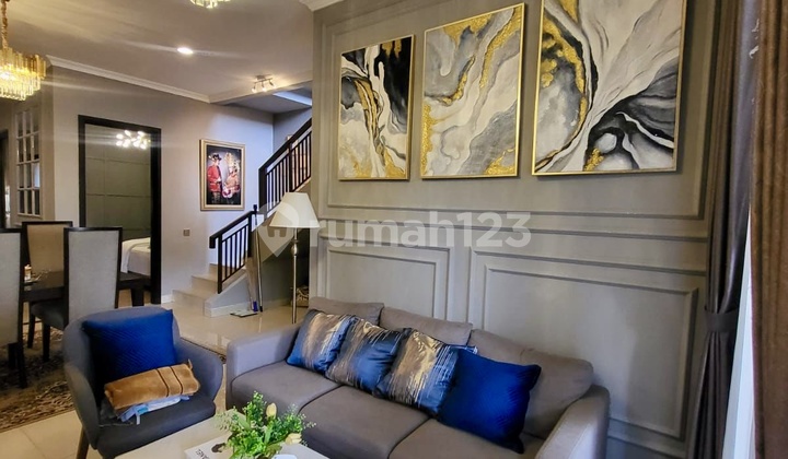 Tinggal Bawa Koper! Rumah Fully Furnished Mewah Di Eminent Bsd! Kawasan Super Strategis Paling Dicari Di Bsd