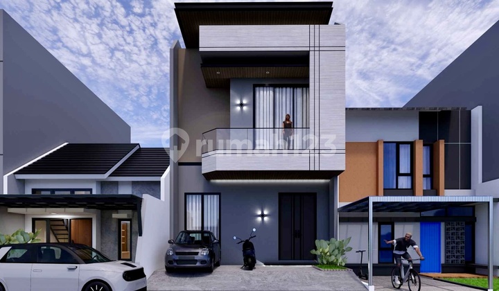 New House! Beautiful! in Flamboyan Cluster Alam Sutera! Cool, Serene, and Safe Area! Suitable for Negotiation, Flood-Free!