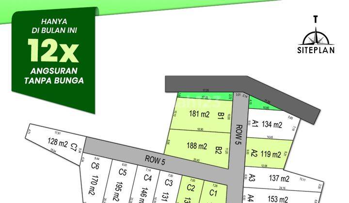 Tanah SHM 134 M², Dekat Polsek Panjatan Siap Ajb 6