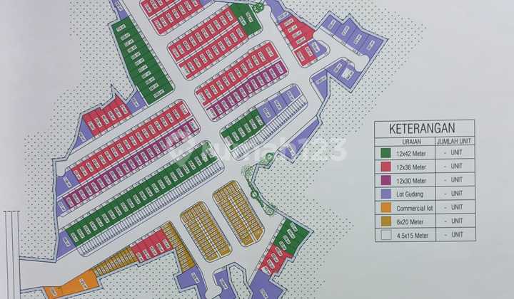Kavling untuk industri dan pergudangan 17hektar lebar muka 55meter