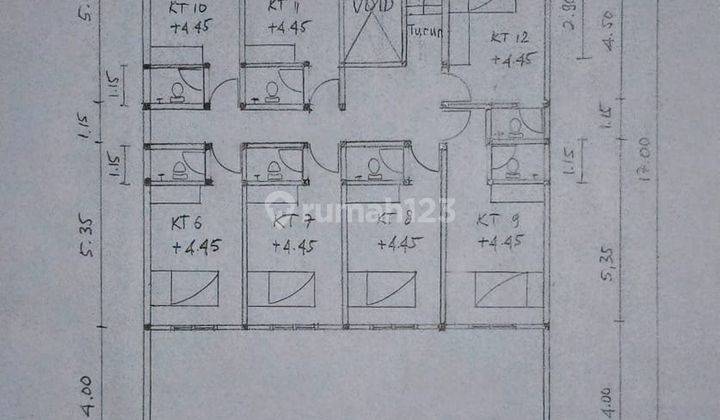 1781. Rumah Kos Baru Siwalankerto Permai Surabaya  2