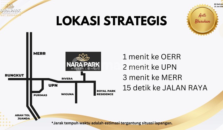 Rumah Bagus Nara Park, Rungkut, Surabaya
