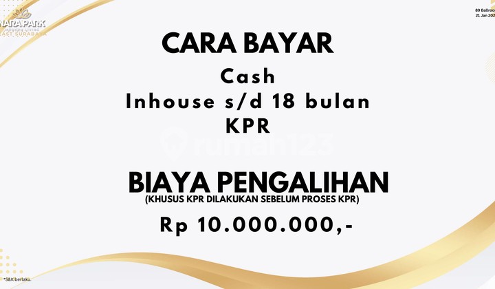 Nice House Nara Park, Rungkut, Surabaya 22