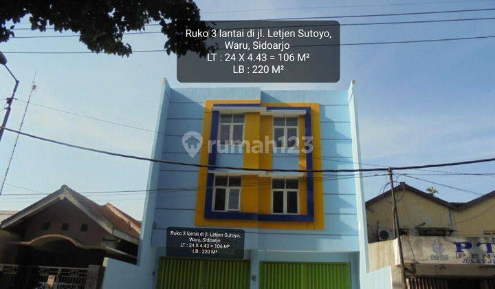 Ruko di Jl. Letjen Sutoyo , Waru, Sidoarjo. 1