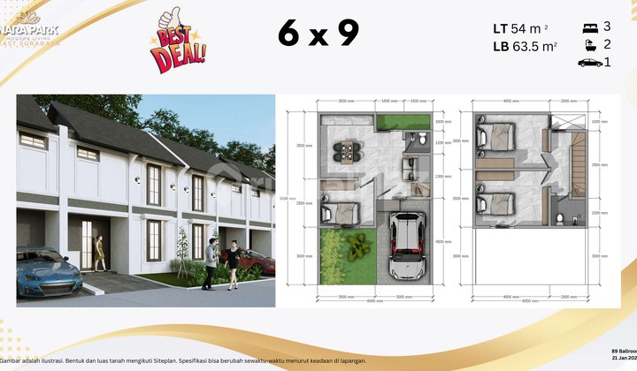 Nice House Nara Park, Rungkut, Surabaya 16