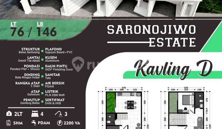 Dijual 5 Rumah Saronojiwo Estate, Progress Bangun Di Surabaya Dijual 5 Rumah Saronojiwo Estate, Progress Bangun Di Surabaya