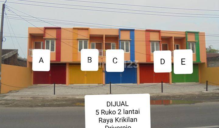 Dijual Ruko 2 Lantai, Jl. Raya Krikilan Driyorejo, Gresik. 1