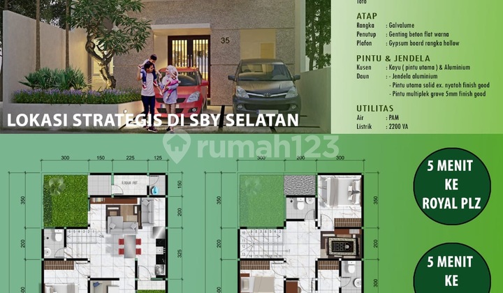 Dijual Rumah Baru Di Karah Tama Asri I, Surabaya Selatan Dijual Rumah Baru Di Karah Tama Asri I, Surabaya Selatan