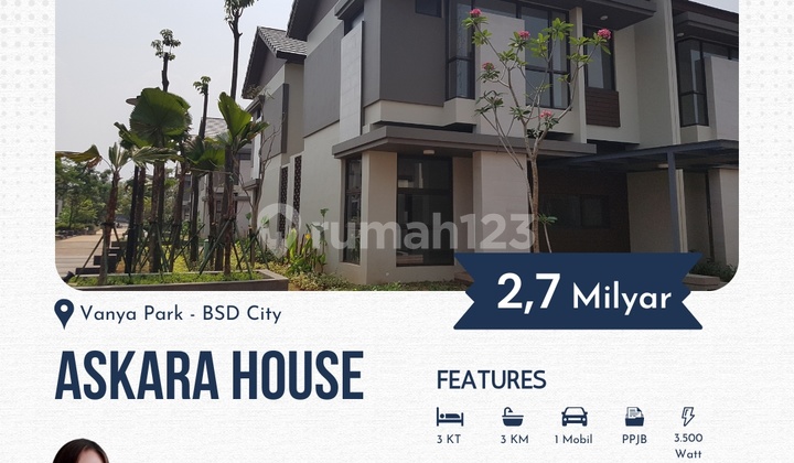 For Sale Ready-to-Occupy Askara House in Bsd City 2