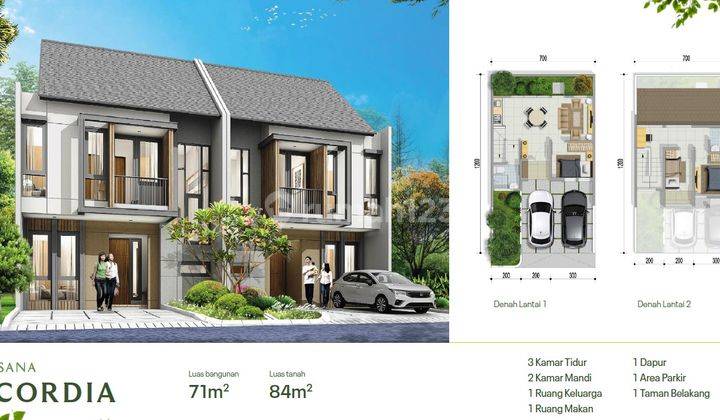 Rumah 2 Lantai Baru Type Cordia di Parahyangan Garden City Nanjung, Bandung 1