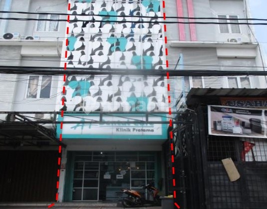 Ruko Komersil 3 Lantai di Jl Cempaka Baru Timur Kemayoran Jakarta Pusat Lt 61M2 Cash Only