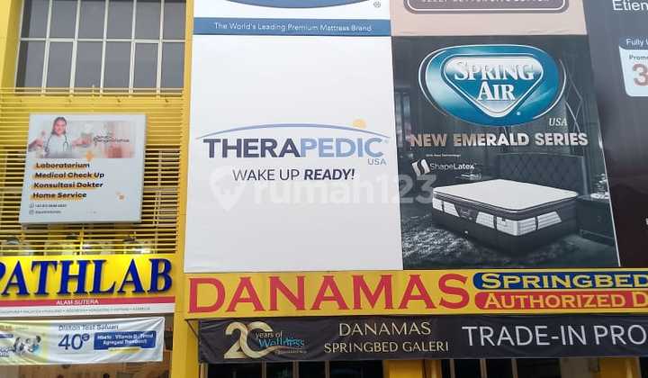 3-Story Commercial Shophouse in Alam Sutera Serpong North Tangerang South, Land Area 90m2, Cash Only