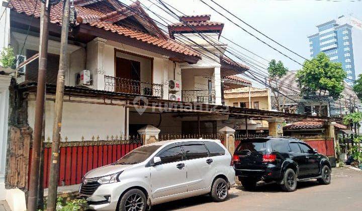 Rumah Lamai Jl Tebet Barat X Jakarta Selatan Lt 373m2 Jalan 2 Mobil Lebih Bisa Rmh/Ktr..murah.cash Only