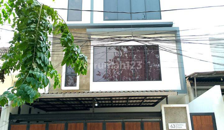 Rumah Minimalis 3 Lantai Di Jl Delima Raya Tanjung Duren Selatan Jakarta Barat Lt 153m2 Cash Only 1