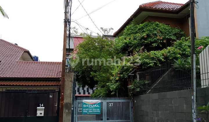 2-Storey House Building Used as Office on Jl Olahraga 6, Kemanggisan, Palmerah, West Jakarta, Land Area 763m2, Cash Only, Cheap, Suitable for Office and Boarding House 2