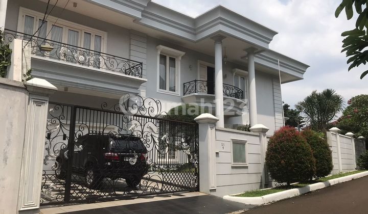 Rumah Mewah Hoek 2 Lantai di Perumahan Villa Cibubur Indah Ciracas Jakarta Timur Lt 475M2 Cash Only