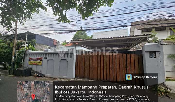 2-Story House on Jl Mampang Prapatan, South Jakarta, Land Area 531m2, Cash Only