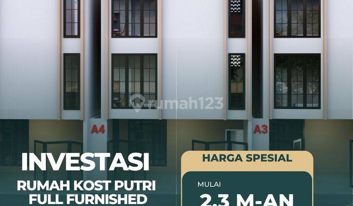 Rumah 3 Lantai SHM di Fasara Kos Ui Depok Indekos Mewah 10 Kamar 1