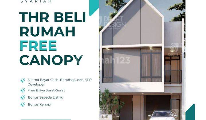 Jual Rumah Baru di Pondok Petir Depok Pinggir Jalan Kesadaran 2 1