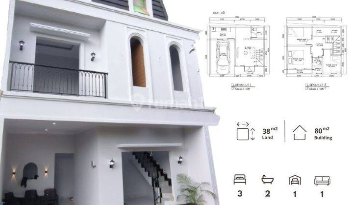 Dijual Rumah di Jagakarsa Jakarta Selatan Desain American Classic  1