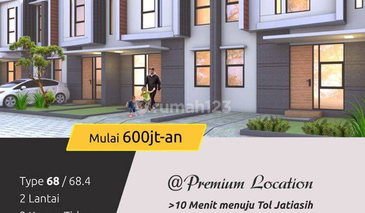 Jual Rumah 2 Lantai di Kota Bekasi dekat Tol Komsen 2