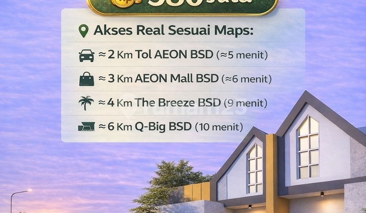 Jual Rumah Dekat Stasiun Cisauk Depan Citra Garden Serpong Jual Rumah Dekat Stasiun Cisauk Depan Citra Garden Serpong