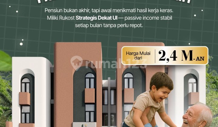 For Sale: 6-Room Boarding House Fully Furnished Near UI Depok Campus 1