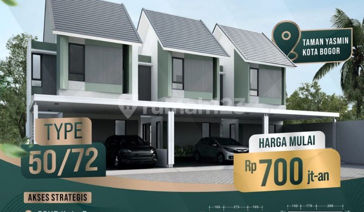 Rumah di Royal Bestari Yasmin Bogor Dekat Tol dan STasiun Rumah di Royal Bestari Yasmin Bogor Dekat Tol dan STasiun