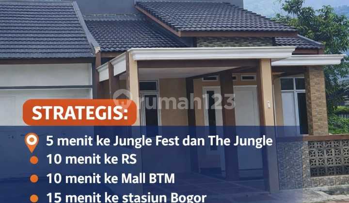 Rumah Baru di Kota Bogor Kaki Gunung Salak Akses Tol dan Kereta