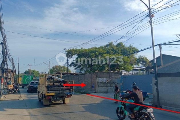 Gudang luas murah cocok untuk usaha SHM cash only di Kapuk Kamal Raya, Jakarta Barat