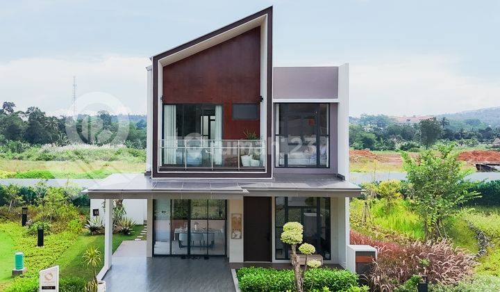 Rumah Mewah Tepi Sungai 2 Lantai View Gunung Di Sentul Bogor 1