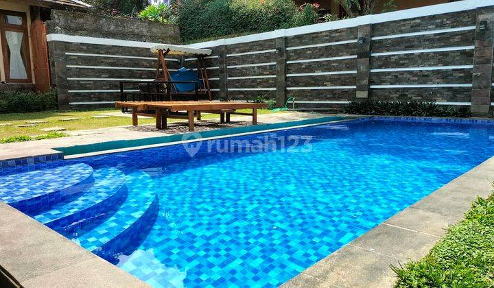 Jual Villa Dengan Kolam Renang Pribadi Murah Di Dekat Kawasan Wisata Cisarua  Lembang Bandung Utara 1