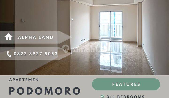Dijual Apartemen Podomoro Medan Type Empire 3+1 Bed Room 1