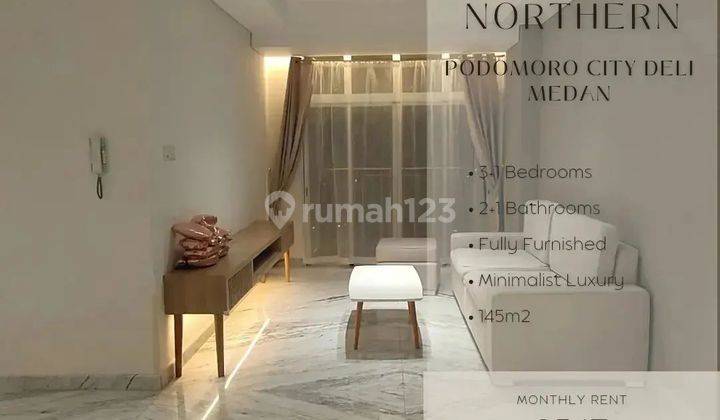 Disewa Condominium Podomoro Medan Northern Tower 3+1 Bed Room
Ukuran 141m2 2