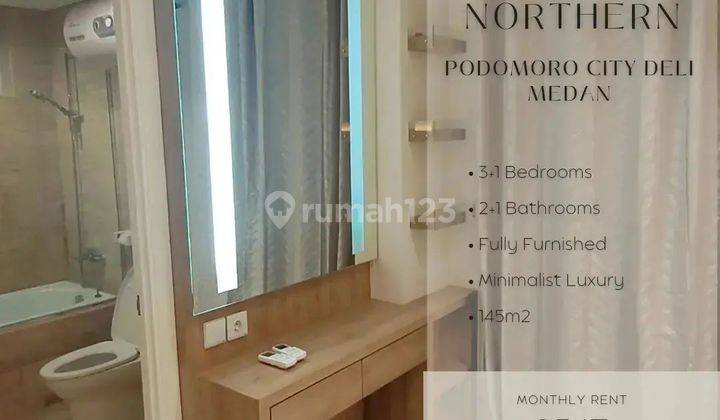 Disewa Condominium Podomoro Medan Northern Tower 3+1 Bed Room
Ukuran 141m2 2