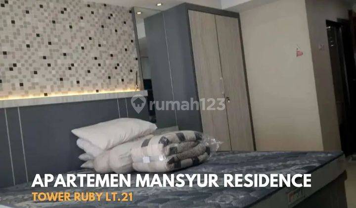 Disewa Apartemen Mansyur Residence Tower Ruby Type Studio 2