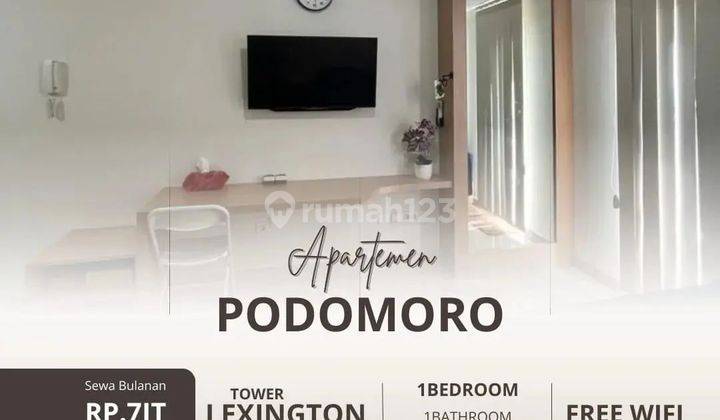 Disewa Apartemen Podomoro Medan Tower Lexington Type Studio 2