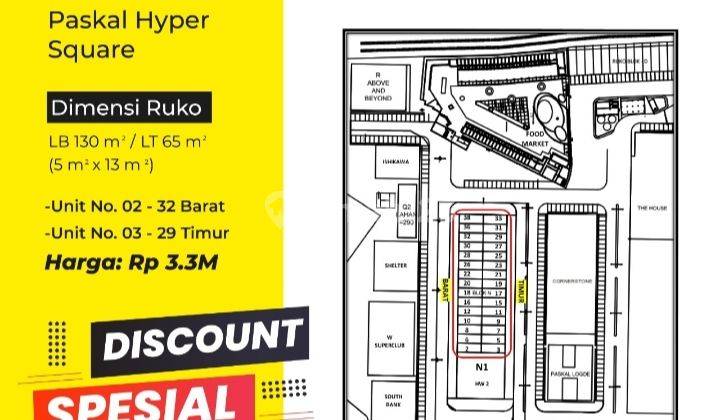 Ruko Baru HYPER SQUARE PASIRKALIKI 2